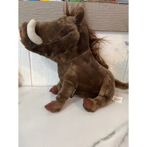 Disney The Lion King Talking Pumbaa Plush Stuffed Animal Toy Kids